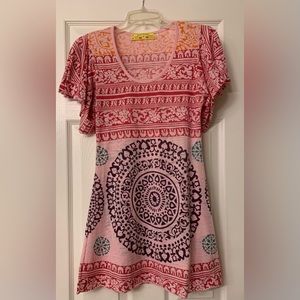 Free People print dress size S